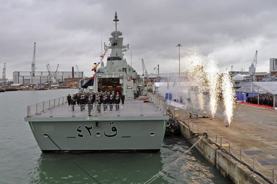 NEW WARSHIP HANDED OVER TO ROYAL NAVY OF OMAN