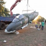 Um AT-26 Xavante,primeiro jato de fabricação brasileira vai virar atração em São José do Rio Preto