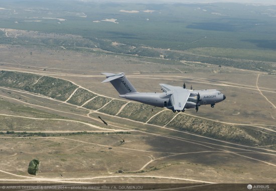 A400M paratrooping trials_