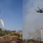 Esquadrões HU-1 e HU-2 ajudam a combater Incêndio no Centro Experimental Aramar (CEA)