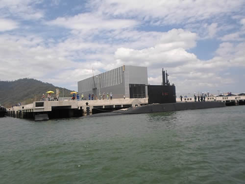 Objetivo foi verificar a adequabilidade da atracação dos submarinos Classe “Tupi” no cais da nova base