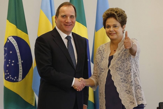 Dilma recebe o premiê sueco 2015