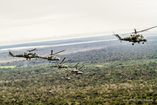 voo sobre a amazonia