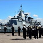 Fragata “Liberal” atraca no Porto de Montevidéu durante a Operação ATLANTIS III